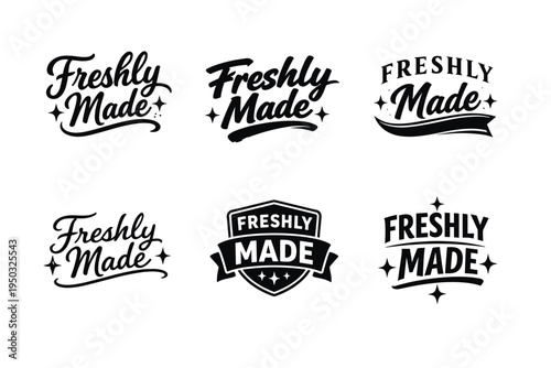 Freshly made logo variations: creative typography designs