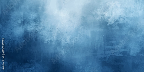 Abstract blue grunge water background with soft smoke clouds light fog and dark sky texture with copy space for design backdrop and atmospheric weather pattern