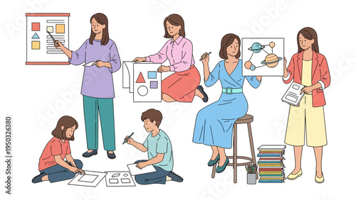 Empowering Education: Educators are actively shaping young minds with interactive learning