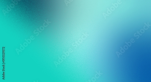 Foto Abstract Blue Green Gradient Background with Grain Texture and Soft Light Blend
