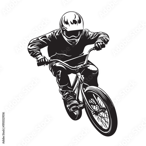 silhouette of a cyclist