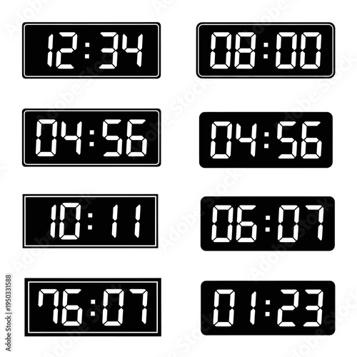 Digital Clock Displays: Time, Numbers, Technology, and Modern Design