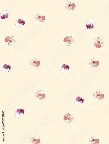 seamless pattern with flowers