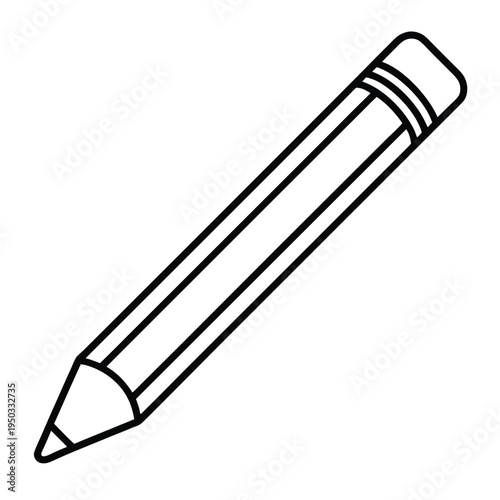 Pencil Drawing Coloring Page for Creative Kids and Artists