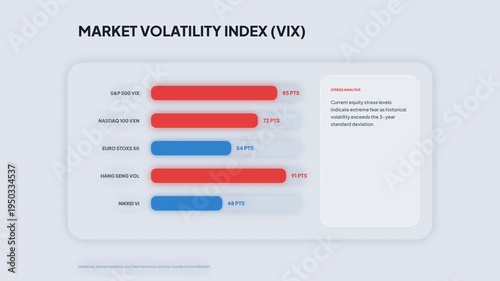Market Volatility Index (VIX) Bar Chart Displaying Financial Data and Trends