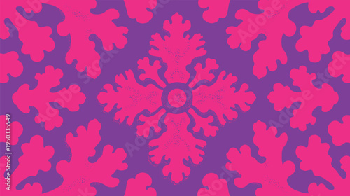 Symmetrical inkblot, seamless pattern vector illustration. Organic repetition of Rorschach test shapes, psychological art vector illustration.