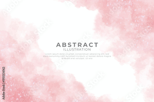 Abstract art design with pink background and text