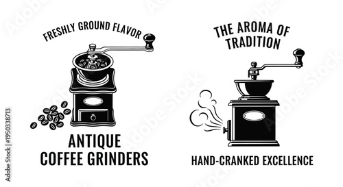 Vintage Coffee Grinders: Antique Hand-Cranked Excellence and Freshly Ground Flavor