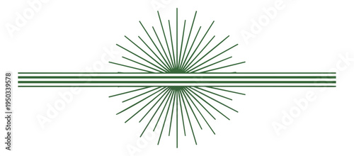 Abstract geometric design with radiant lines on black background