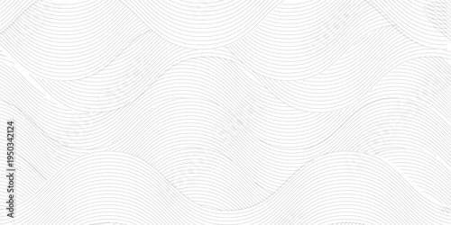 Japanese Wave Pattern On white Background. Traditional Seigaiha Seamless Patten Repeat For Fabric, textiles, Home Décor, Wallpaper