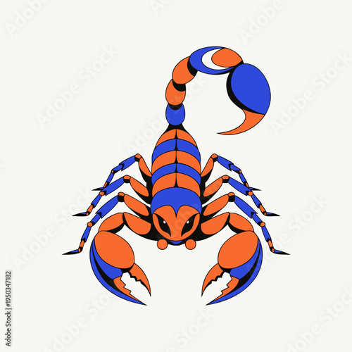 vector illustration of a crab