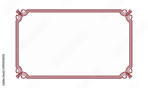 Decorative frame with empty space for text or design element