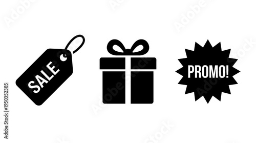 Sale, Gift, and Promo Icons for Promotions