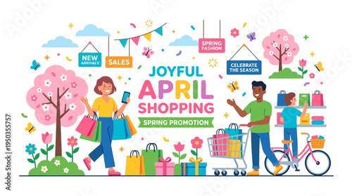 Joyful April Shopping Spring Promotion