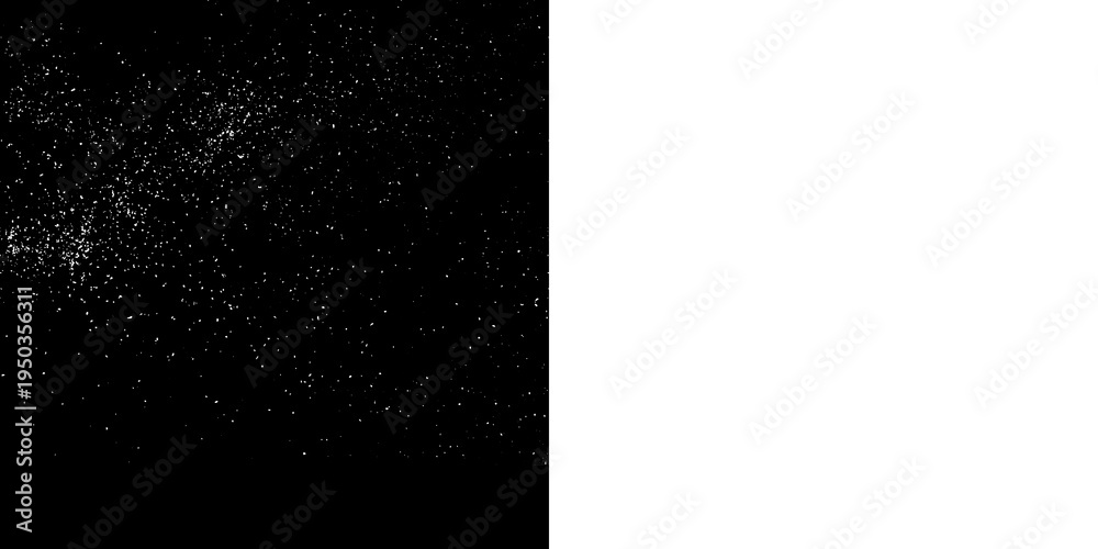 Fototapeta premium white dust particles, noise texture overlay, isolated grain effect, abstract stardust background, vintage film grain, scattered white specks, atmospheric dust particles, digital noise effect.