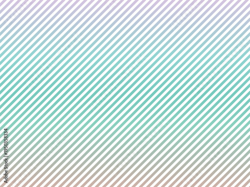 Diagonal Stripes Gradient Background with Pastel Colors and White Lines Isolated on White Background