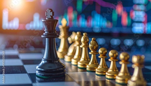 Chess King Dominates Financial Market Analysis with Strategic Planning.