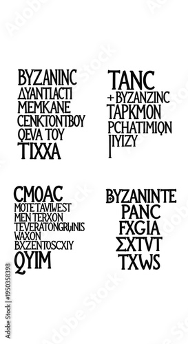 Abstract Byzantine Text Patterns