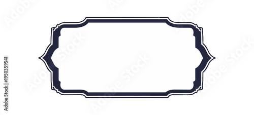 Decorative frame with copy space design element illustration