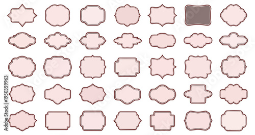 Geometric shape collection vector illustration design elements