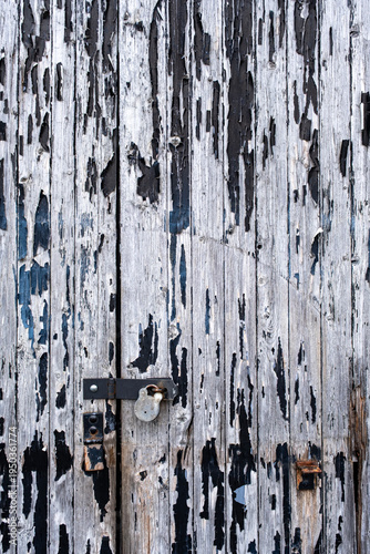 Canvastavla Paint peeling from old wooden door