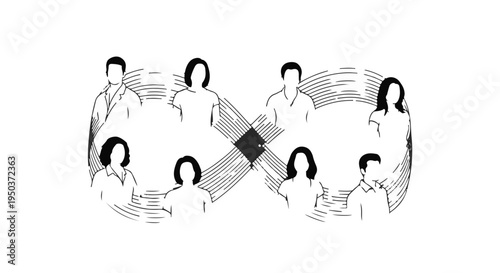 Black and white abstract smoke with piggy bank illustration