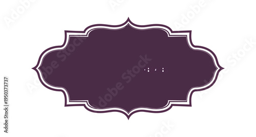 Decorative frame design with floral edge on black background