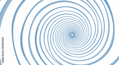 Hypnotic Blue Spiral Vortex Tunnel Effect - Abstract Background
