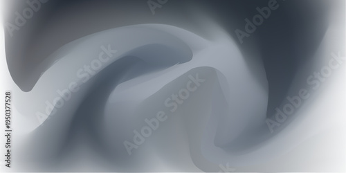 Abstract Gray and Silver Fluid Gradient Wave Background