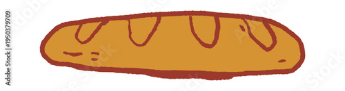 Fresh baked bread breakfast element