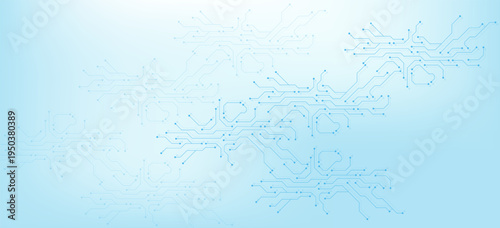 Circuit board digital abstract background. Motherboard technology texture design. AI semiconductor and computer processor on tech bg. Vector illustration
