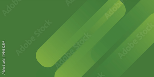 Abstract background with vibrant green diagonal rounded lines and gradients.