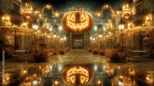 Wallpaper Mural Vibrant futuristic halloween in mexico Torontodigital.ca