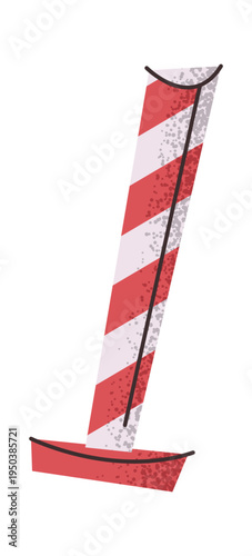 Parking portable road bollard element