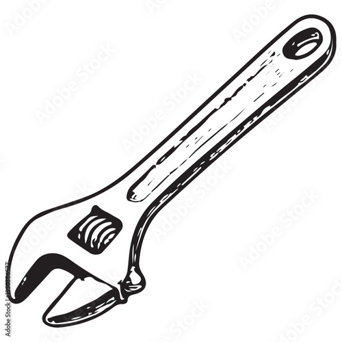 Adjustable Wrench Spanner Tool Mechanical Repair Equipment Industrial Maintenance Hand Tool