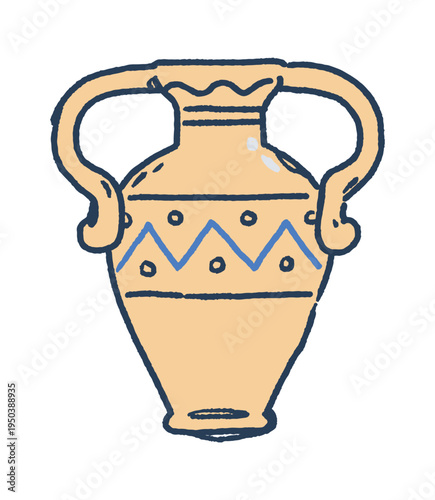 Greek amphora ancient pottery vase