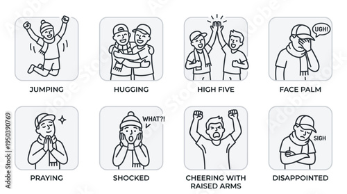 Excited Football Fans Celebrating World Cup Victories and Heartbreaks