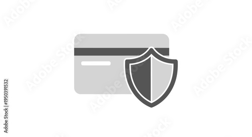 Credit Card with Shield Security Protection.