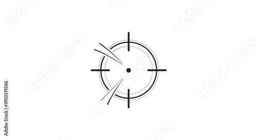 Crosshair Target Sniper Scope Symbol.