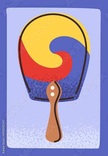 South Korea poster with ice-cream