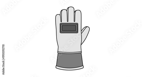 Glove with smart technology screen.