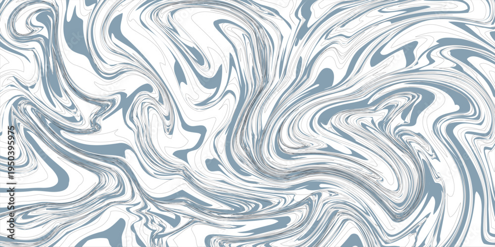 Fototapeta premium Abstract background seamless pattern with colorful waves. Trendy vector illustration in retro psychedelic style