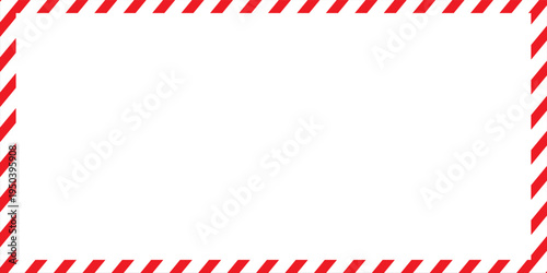 Warning white red diagonal stripes line. Safety stripe warning caution hazard danger road vector sign symbol.