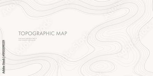 Modern abstract terrain lines background with detailed topographic contours