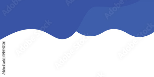 Separator, header, modern wave divider shape vector illustration