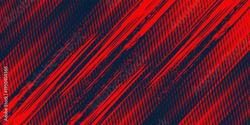 Halftone dots red and blue color pattern gradient grunge texture background. Dot pop art comic sport style vector illustration. grunge vector dots . eps 10