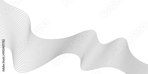 Abstract wave element for design. Digital frequency track equalizer. Stylized line art background.