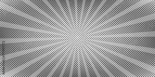 Ray sun light. Sunburst background. Radial circle line. Pattern starburst. Comic beam lines. Sun effect rays. Abstract firework. Concentration stripe. Cartoons lightning style. Vector illustration