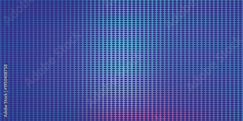 Latar belakang gradien biru abstrak dengan pola titik halftone dan desain digital modern.
