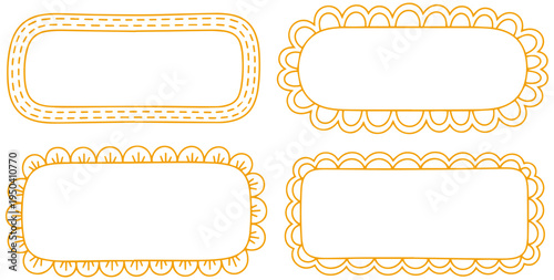 Elegant golden label designs for branding and packaging